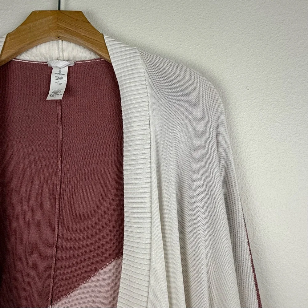 Lululemon Hatha Wrap Quicksand Misty Pink White Heathered Core Light Grey Womens